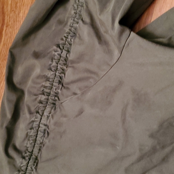 NWOT J Crew Women's Field Jacket Ruched-Sleeve Army Fatigue Green  S - Picture 3 of 8